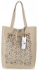 Kožené kabelka shopper bag Vittoria Gotti béžová V577
